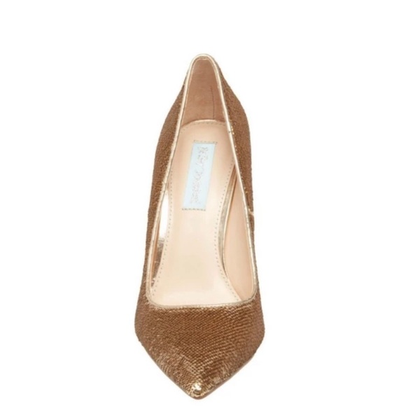 ✨NIB Betsey Johnson SB-Lani Gild Sequin Heels✨ - Picture 6 of 11